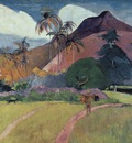 Tahitian Landscape with a Mountain, Gauguin, 1893 1600x120