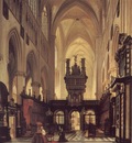 Figures in the Choir of a Cathedral
