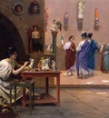 Gerome Jean Leon Painting Breathes Life into Sculpture c1893