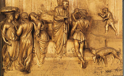 Ghiberti Lorenzo Isaac Sends Esau to Hunt panel from the eastern door