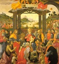 GHIRLANDAIO ADORATION OF THE MAGI, SPEDALE DEGLI INNOCENTI,