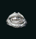 Giger 6 E L P  LIP RING sterling silver 1 5cm height