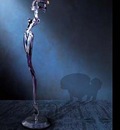H R Giger 2000 KORN MICROPHONE STAND cast aluminium 160x15x40cm