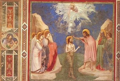Giotto Scenes from the Life of Christ  07  The baptism of Ch