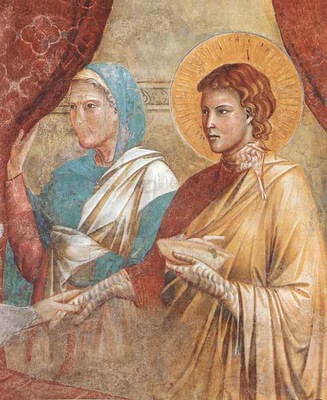 Giotto Scenes from the Old Testament  Isac Blessing Jacob,
