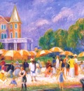 glackens beach umbrellas at blue point