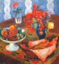 glackens still life with roses and fruit c1924