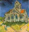 van Gogh Leglise dAuvers sur Oise, 1890, 94x74 cm, Musee d