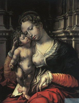 Mabuse Jan Gossaert The Virgin and Child, 1527, oil on pan