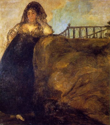 Goya Leocadia, ca 1821 23, 147x132 cm, Oil on plaster remoun