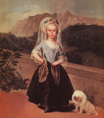Goya Portait of Maria Teresa de Borbon y Vallabriga, 1783, o