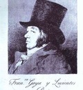 Francisco de Goya Self Portrait  Frontpiece to Caprichos