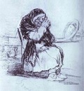 Francisco de Goya The Old Woman with a Mirror