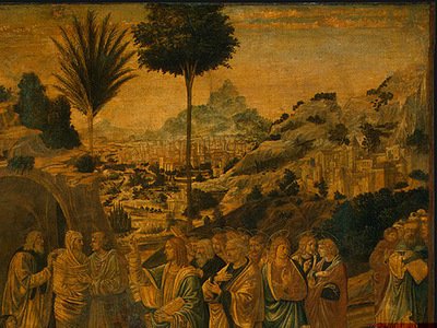 gozzoli the raising of lazarus, probably 1497, 65 5x80 5 c