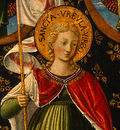 gozzoli saint ursula with angels and donor, 1455, 47x28 6