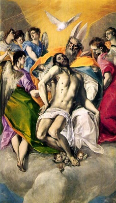 El Greco The Holy Trinity, 1577, 300x179 cm, Prado
