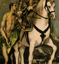 El Greco St  Martin and the Beggar, 1597 1599, 193 5x103 cm,