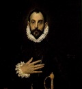 El Greco The Knight with His Hand on His Breast, 81x66 cm, P