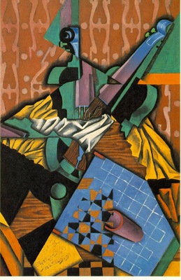 Gris Violin and checkerboard, 1913, 100x65 cm, Simon and Bon