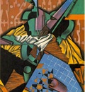Gris Violin and checkerboard, 1913, 100x65 cm, Simon and Bon