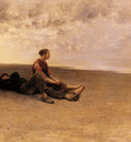 Hagborg August Wilhelm Nikolaus Daydreaming On The Beach