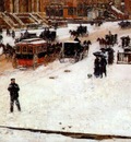 hassam fifth avenue in winter c1890
