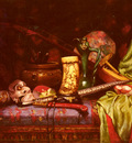 Hedou Jules Paul Ernst Still Life Of Japanese Exotica
