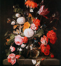 Heem de Cornelis Flowers in a vase Sun