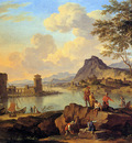 Heusch de Jacob Italian river view Sun