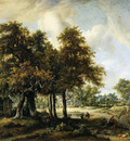 Hobbema Meindert Forestlandscape Sun