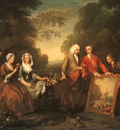 Hogarth The Fountaine Family, 1730, oil on canvas, Philadelp