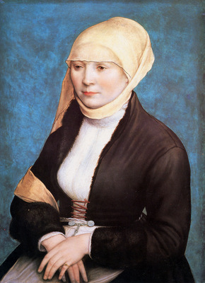 Holbein Hans Jr Portrait of a young woman Sun