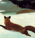 HOMER THE FOX HUNT 1893 PENSYLVANIA ACADEMY OF THE FINE ARTS
