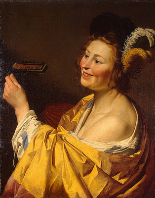 Honthorst, Gerrit van The lute player, 1624, 84x66 5 cm, Ere
