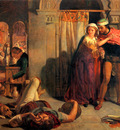 Hunt William Holman The flight of Madeline and Porphyro during the Drunkenness attending the Reve
