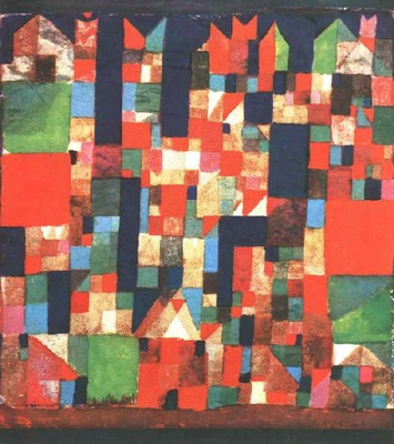 Klee City Picture with Red and Green Accents,1921, Coll  Dr