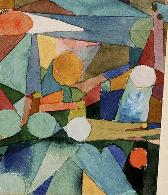Klee Color shapes, 1914, Watercolor on paper, Barnes foundat