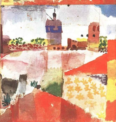 Klee Hammamet with mosque, 1914, Collection Heinz Bergguen,