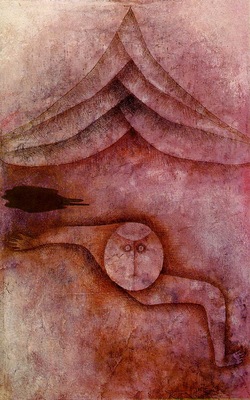 Klee Refuge, 1930, Oil and watercolor on plaster coated gauz