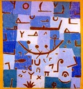 Klee Legend of the Nile,1937, Pastel on cotton cloth mounted
