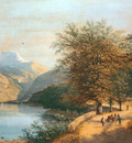 Knip Henri Mountainous landscape Sun