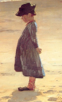 kroyer peder severin nina en la playa