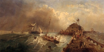 Kuwasseg, Charles Euphrasie Ships in a Storm end