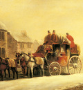 Maggs John Charles A Coach Outside An Inn In Winter