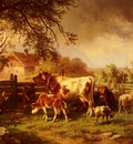 Mahlknecht Edmund Farmyard Scene
