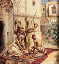 Maignon Ramon Tusquets Y Four Arabs Playing A Game Of Chance