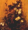 makart still life with roses 19th c
