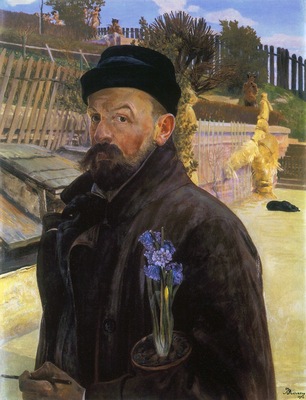 selfportrait with hyacinth
