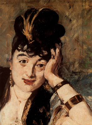 Manet Woman with Fans detail