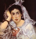 Edouard Manet Marguerite de Conflans Wearing a Hood
